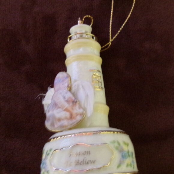 Vintage Heirloom Porcelain Bradford Edition Lighthouse Ornaments - Picture 10 of 15